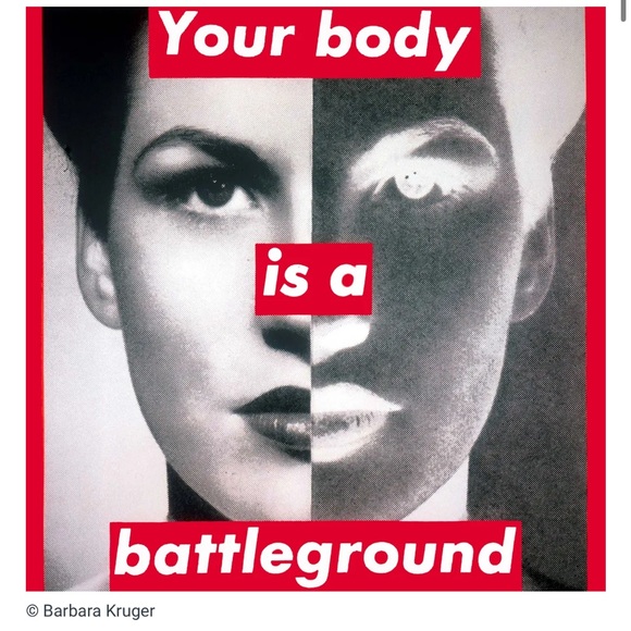 Bleach Dyed "Your Body Is A Battleground" Tee - Picture 7 of 8